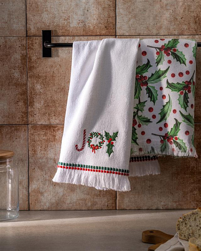 Комплект кухонных полотенец Christmas Joyle из 2 шт., 40x60 см. - хлопок