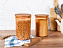 Изображение товара Набор контейнеров для хранения Yuviera Wooden Lid из 2 шт., 2,3 л. - дерево, пластик