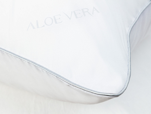 Подушка Aloe Vera с антибактериальными свойствами 50x70 см. - микрофибра, нановолокно