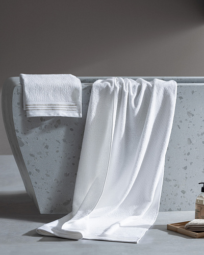 Набор полотенец Delron Luxury Collection 50x90 см, 80x160 см, хлопок