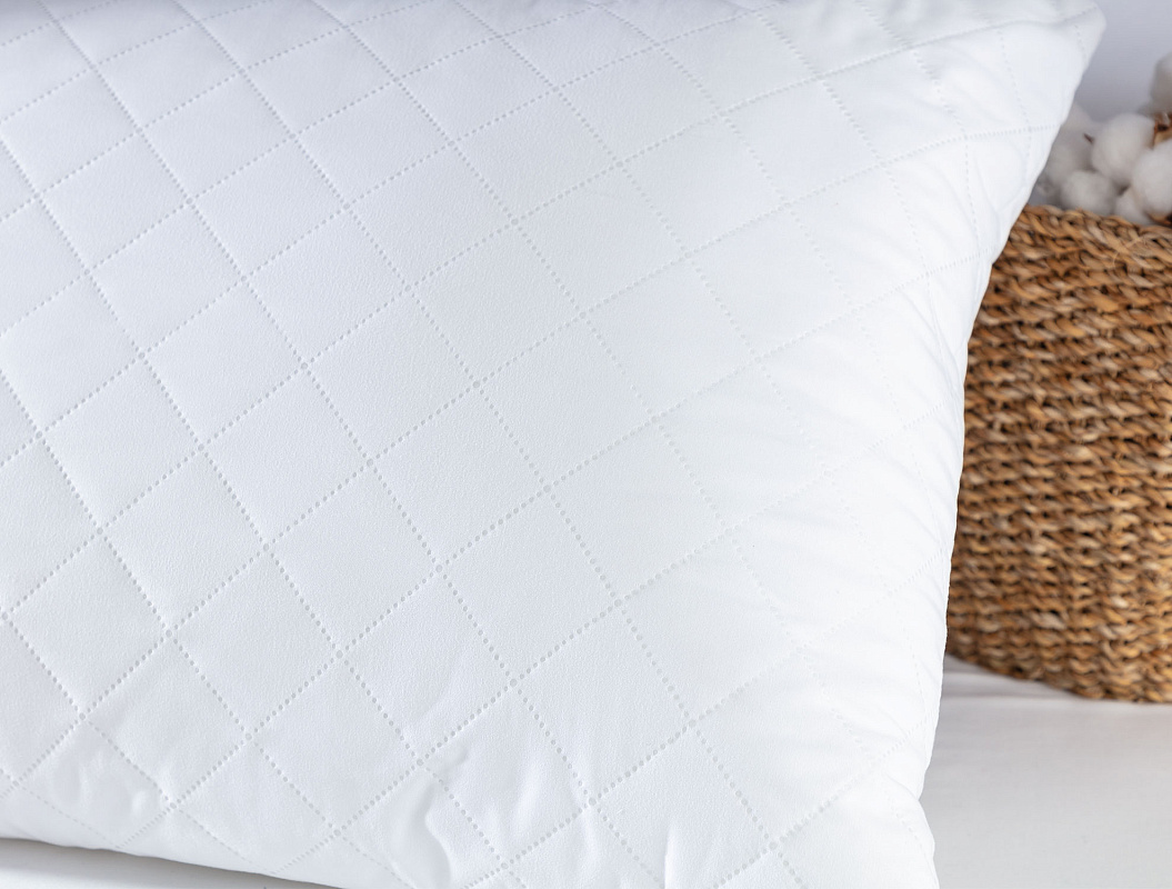 Подушка Quilted Ultrasonic с циркуляцией воздуха 50x70 см. - микрофибра, силиконизированное волокно