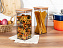Изображение товара Набор контейнеров для хранения Kaviera Wooden Lid из 2 шт., 1,5 л. - дерево, пластик