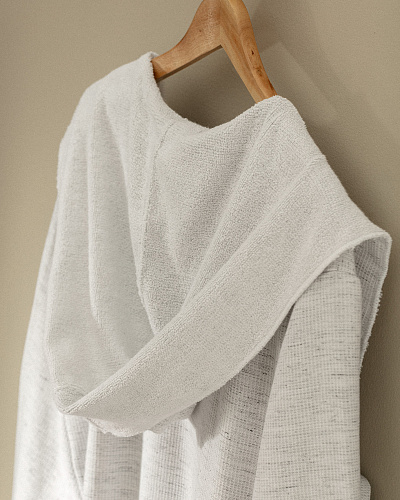 Халат унисекс с капюшоном Rayana и ремешком L-XL, хлопок