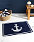 Изображение товара Полотенце для ног Anchor Yacht Collection 50x80 см. - темно-синее / белое